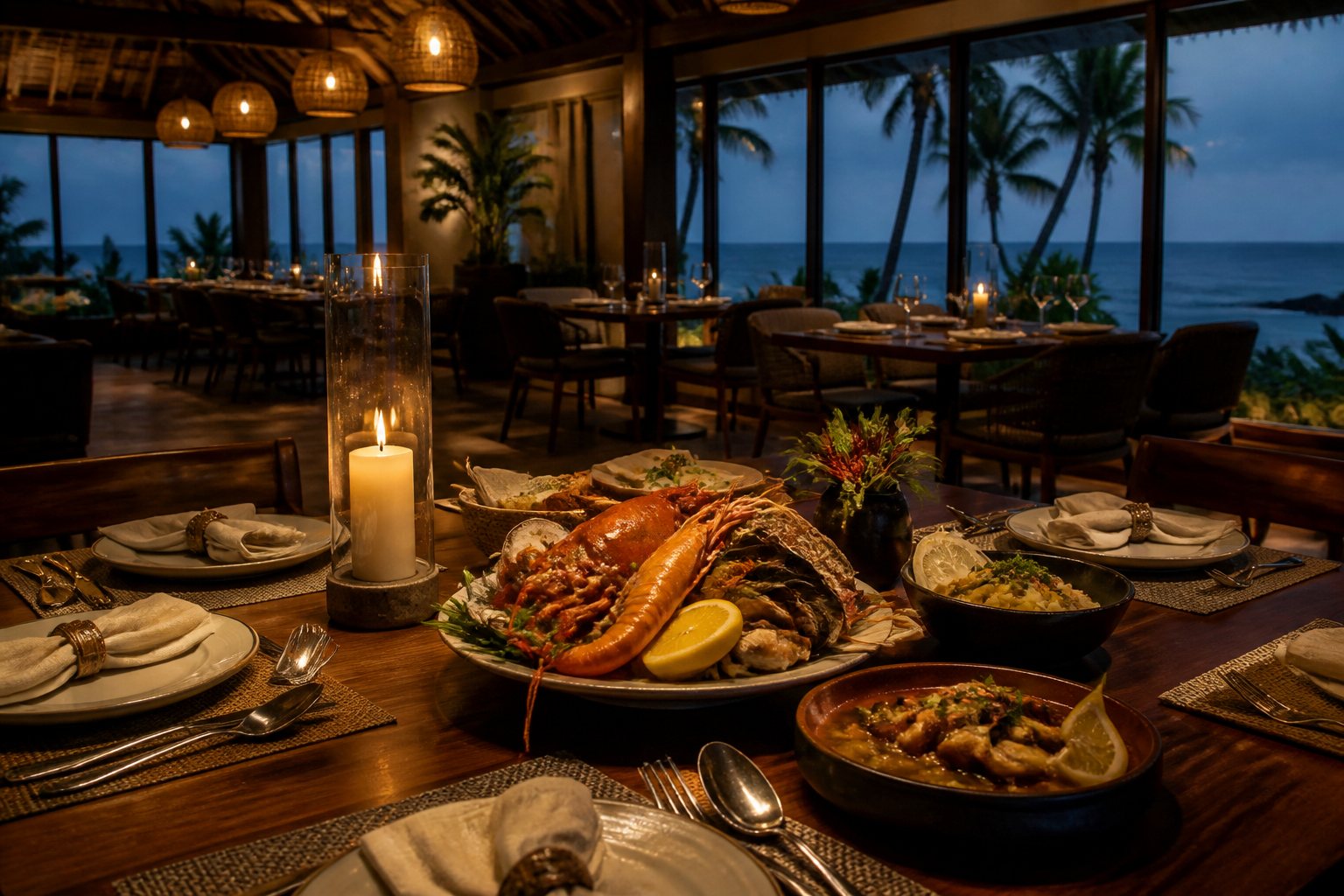 Coastal dining at King Stone Resort
